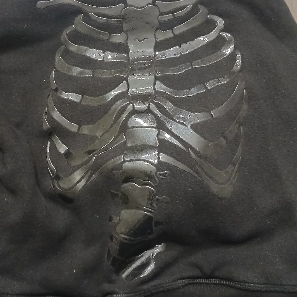 Gap Kids Black Skeleton Cotton Hoodie XS Pullover Hoodie